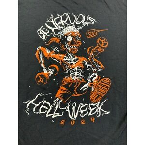 Orangetheory Hell Week 2024 Graphic‎ T-Shirt Men Medium Black Zombie Fitness Tee